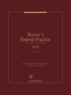 cover image of Moore's Federal Practice